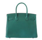 Hermes Birkin 30 Malachite Clemence Leather Palladium Hardware
