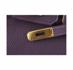 Hermes Birkin 30 Raisin Togo Leather Gold Hardware