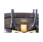 Hermes Birkin 35 Bi-Color Porosus Crocodile Special Order Gold Hardware