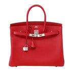 Hermès Birkin 35 Rouge Casaque Epsom Bag PHW