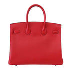 Hermès Birkin 35 Rouge Casaque Epsom Bag PHW