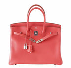 Hermes Birkin 35 Rose Jaipur Clemence Leather Palladium Hardware