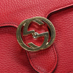 Gucci Interlocking G Small Dollar Shoulder Bag – Red