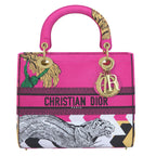 Dior Small Lady Toile de Jouy Pop Embroidery Bag - Pink