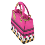 Dior Small Lady Toile de Jouy Pop Embroidery Bag - Pink