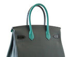 Hermes Birkin 30 Patchwork Vert Multi-Material Palladium Hardware Limited Edition