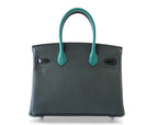 Hermes Birkin 30 Patchwork Vert Multi-Material Palladium Hardware Limited Edition
