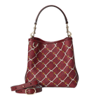 Gucci Emblem Small Bucket Bag – Red