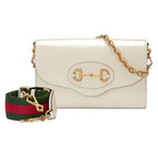 Gucci Horsebit 1955 Shoulder Bag - White