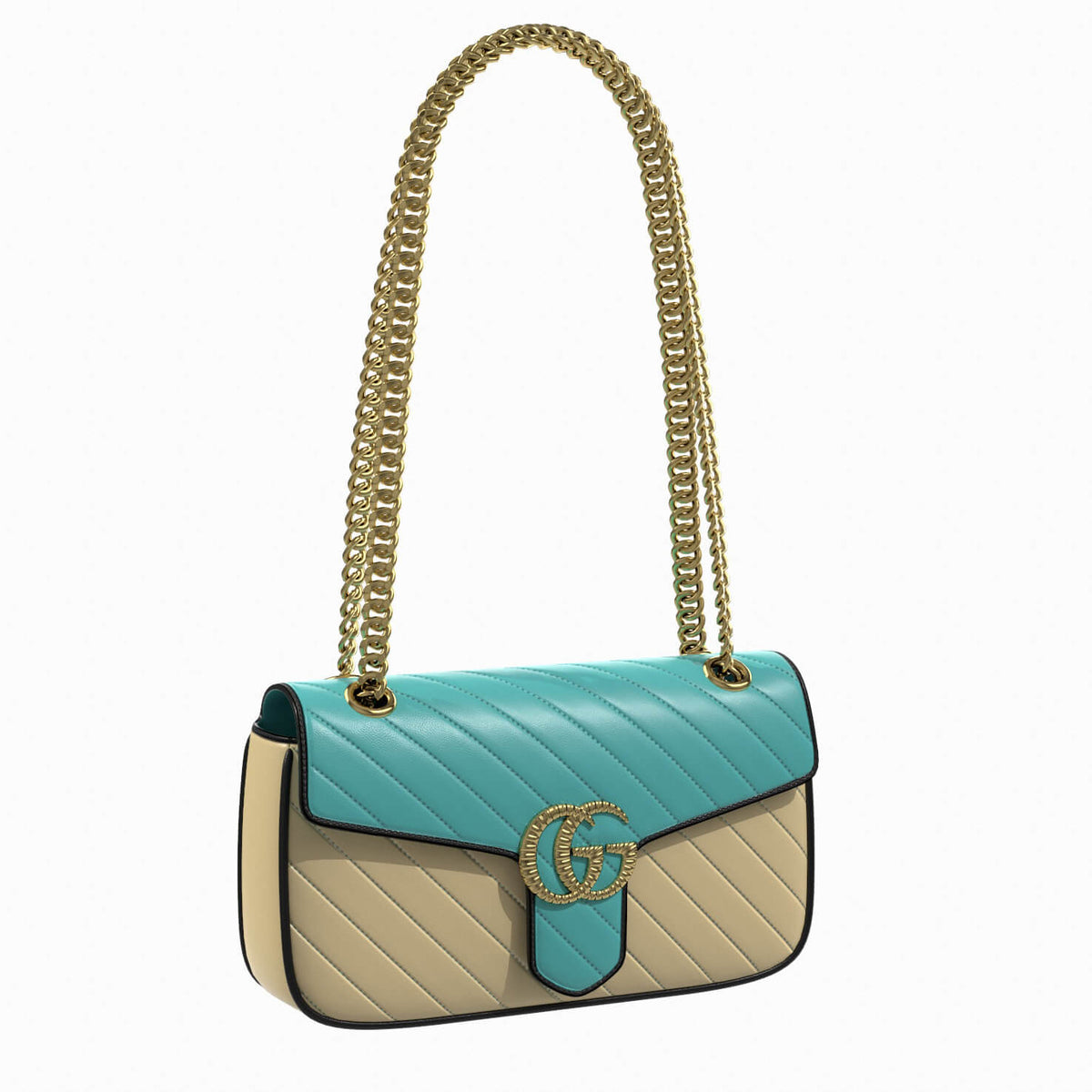 Gucci GG Marmont Small Shoulder Bag – Blue