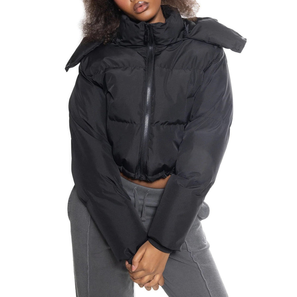 Trapstar Women's Arch AW23 Hooded Puffer Jacket - Black