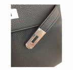 Hermes Kelly 28 Black Togo Leather Palladium Hardware