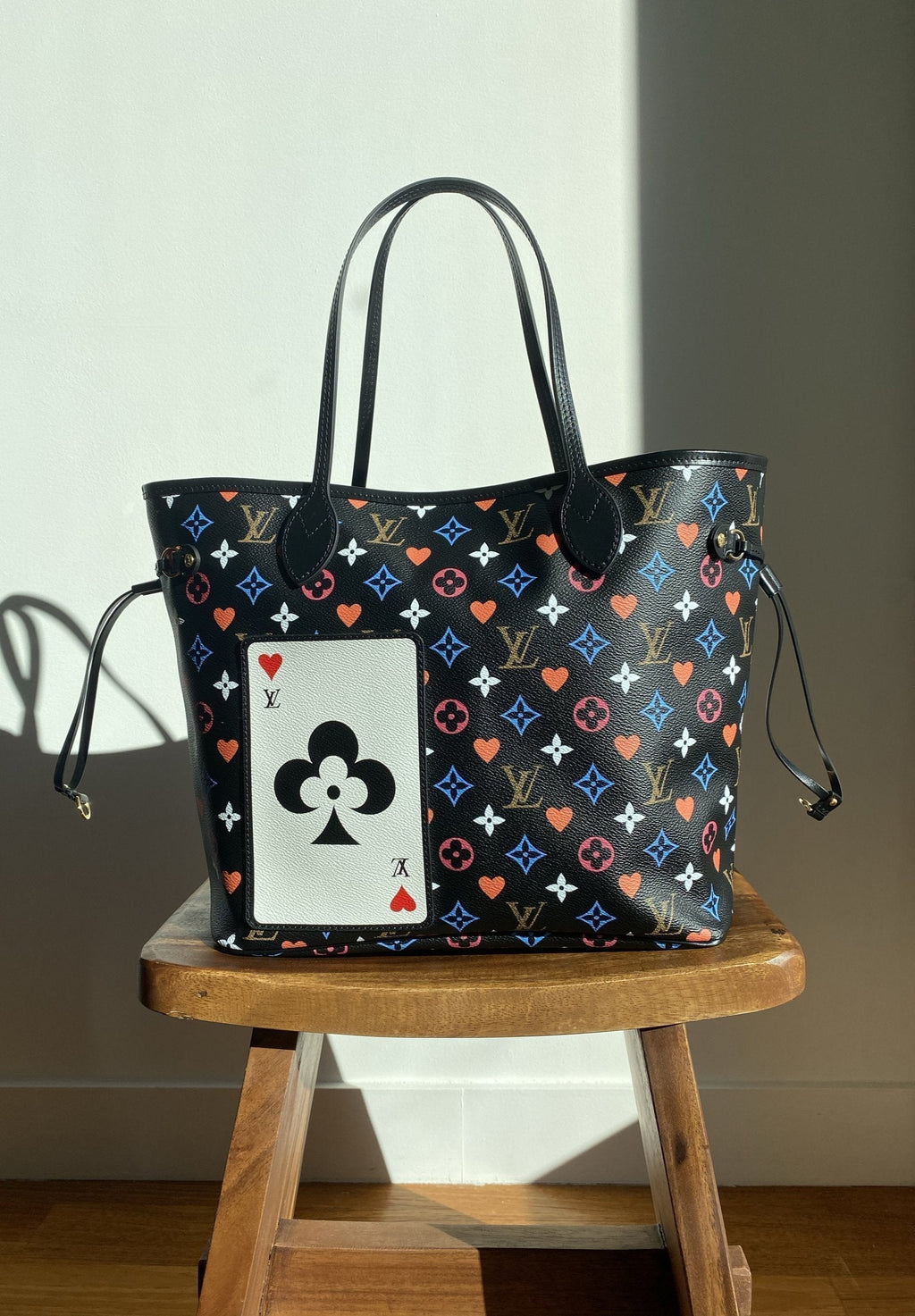 Louis Vuitton Neverfull MM Game On Monogram Canvas Black M57462