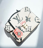 Louis Vuitton LV Crafty Pochette Metis Cream Embossed Leather M45384