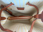 Louis Vuitton NeoNoe MM Raffia Monogram Bucket Bag M57704 Caramel Tan Beige