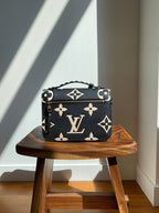 Louis Vuitton LV Crafty Pochette Metis Black Embossed Leather M45385