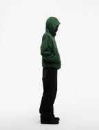 Sp5der Og Web Studded Zip Hoodie - Green