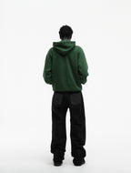 Sp5der Og Web Studded Zip Hoodie - Green