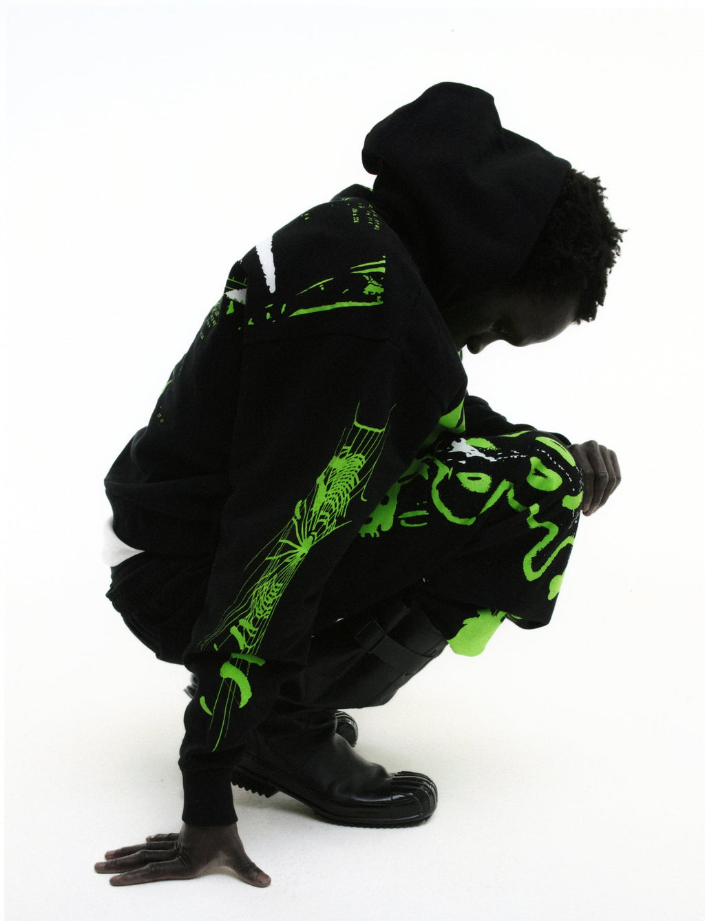 Sp5der X-Ray Hoodie - Black