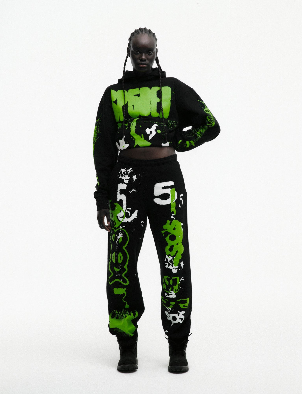Sp5der X-Ray Hoodie - Black