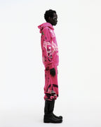 Sp5der Stencil Hoodie - Pink