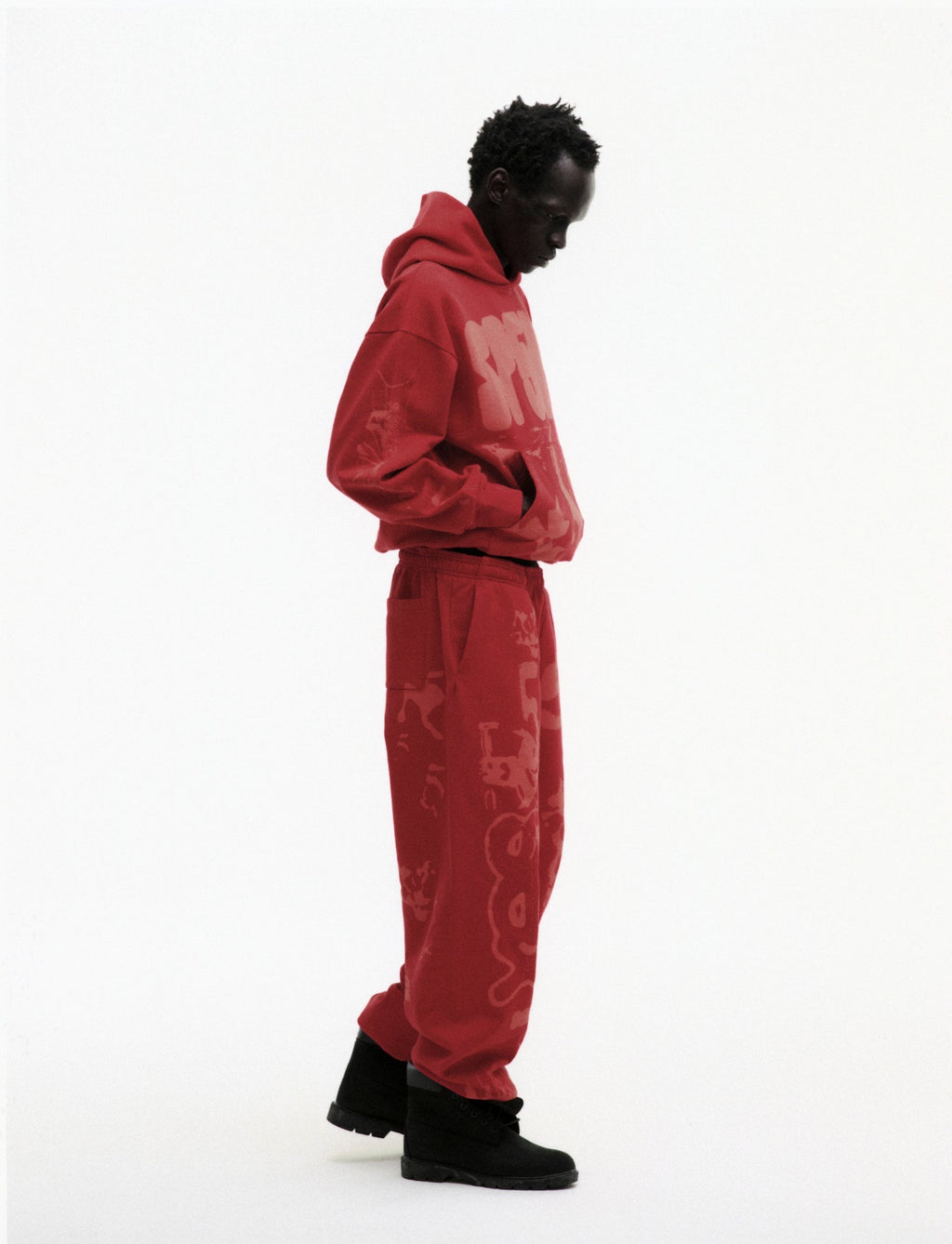 Sp5der X-Ray Hoodie - Red