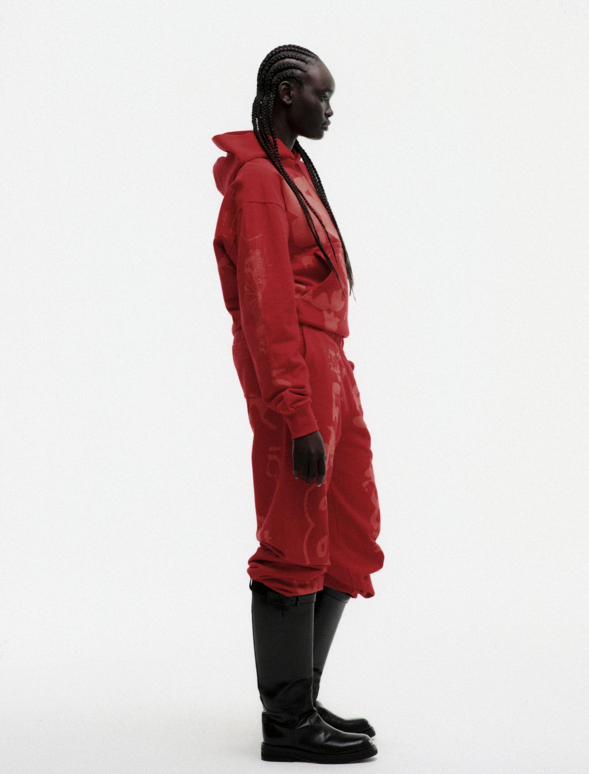 Sp5der X-Ray Hoodie - Red