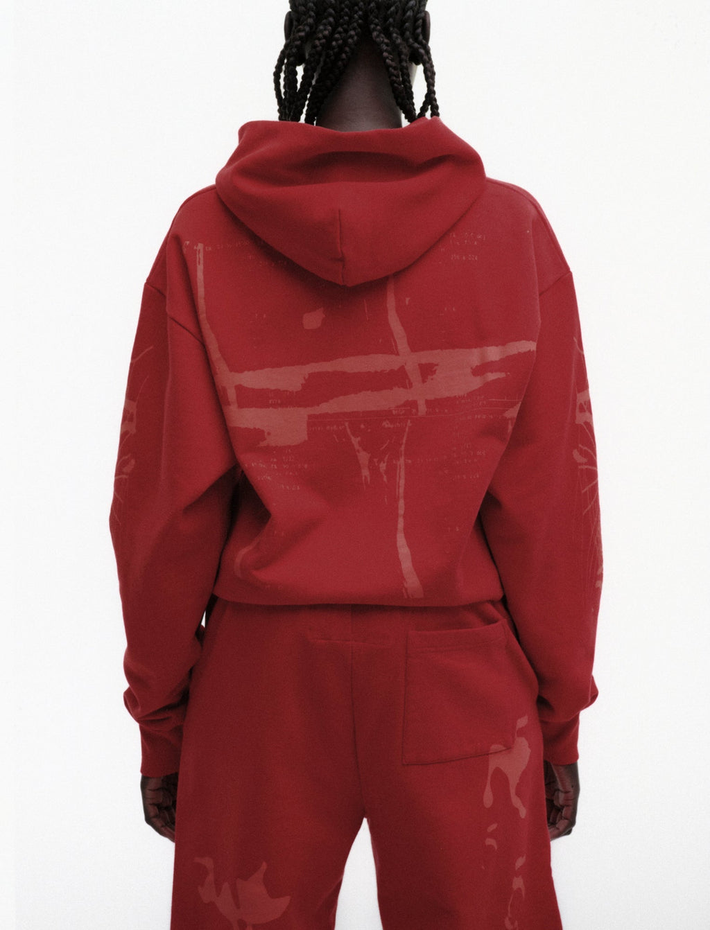 Sp5der X-Ray Hoodie - Red