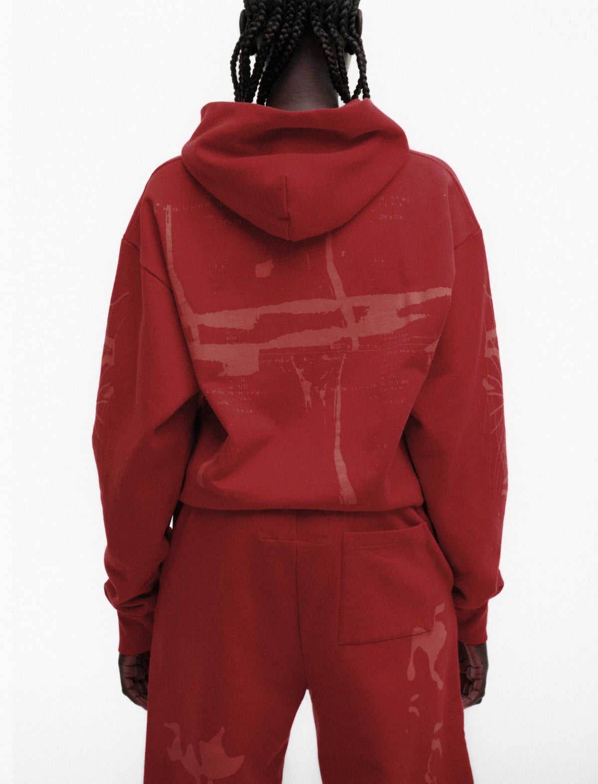 Sp5der X-Ray Hoodie - Red