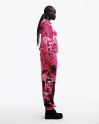 Sp5der Stencil Hoodie - Pink