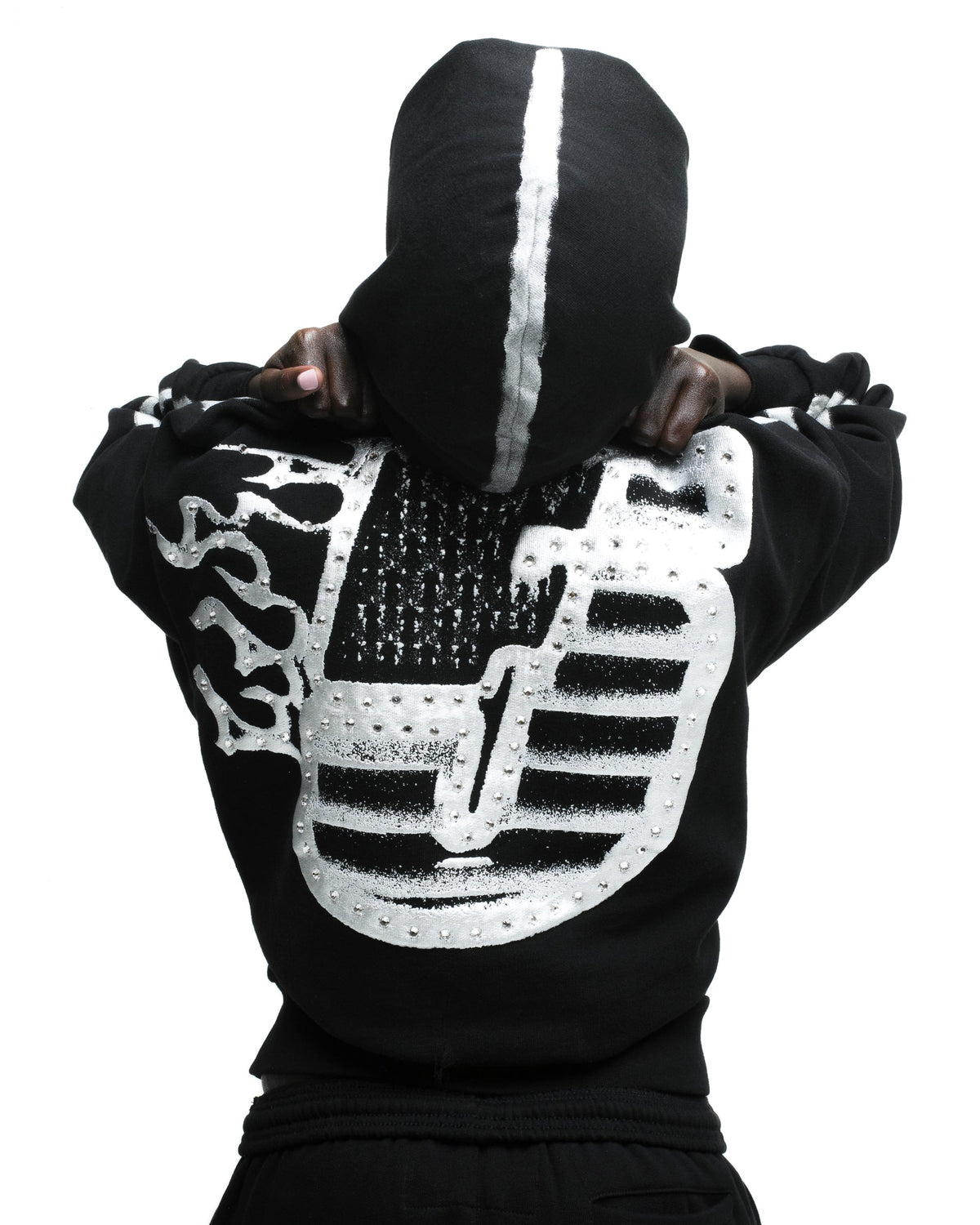 Sp5der Screaming Eagle Hoodie - Black