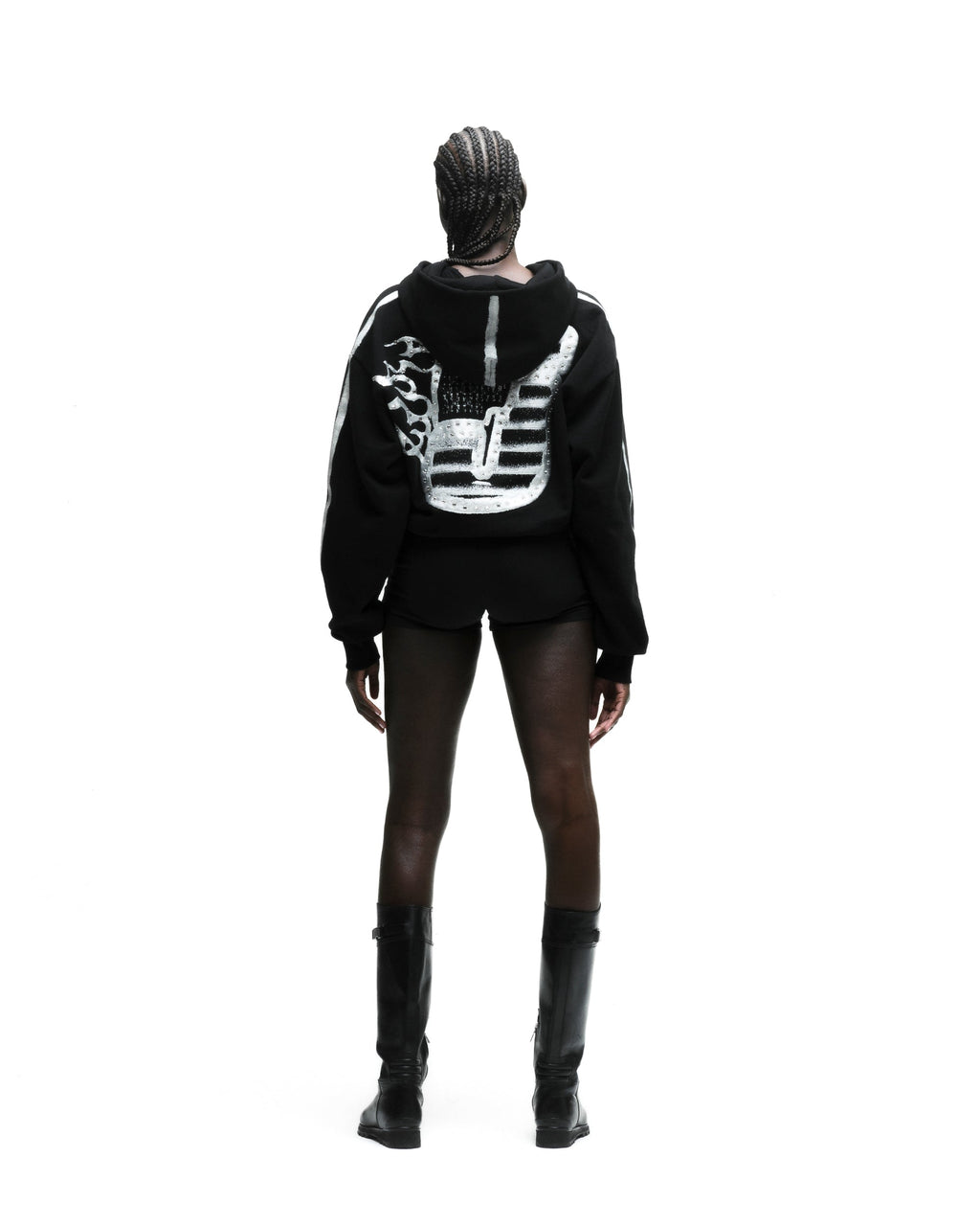 Sp5der Screaming Eagle Hoodie - Black