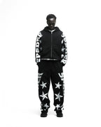 Sp5der Mx555 Zip Hoodie - Black