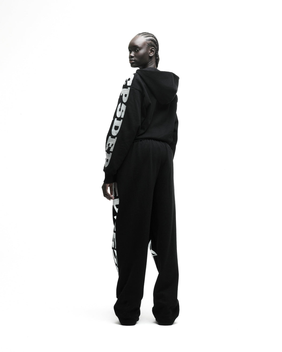 Sp5der Mx555 Zip Hoodie - Black