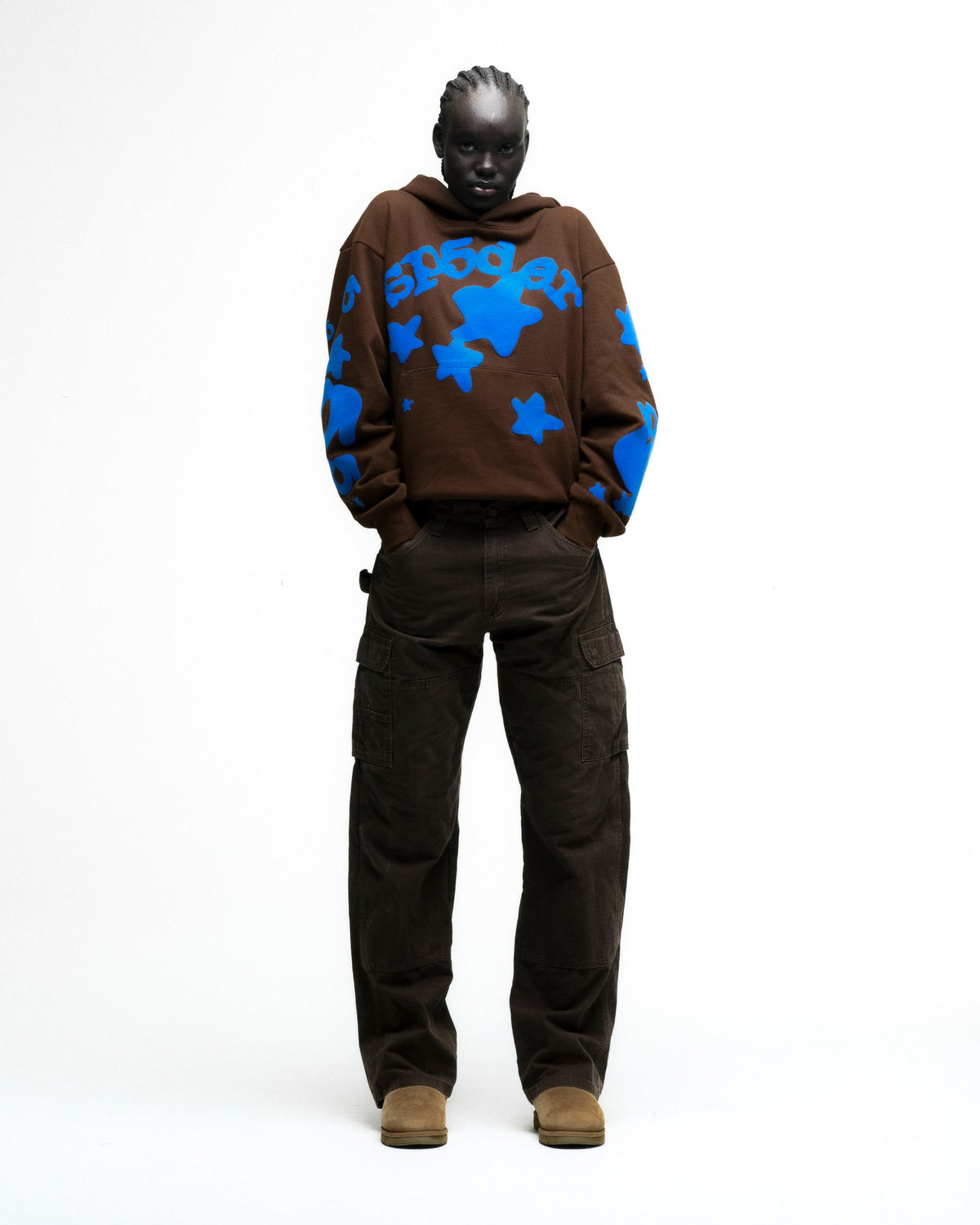 Sp5der Beluga Hoodie - Brown