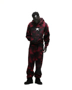 Sp5der Plaid Splatt Hoodie - Black