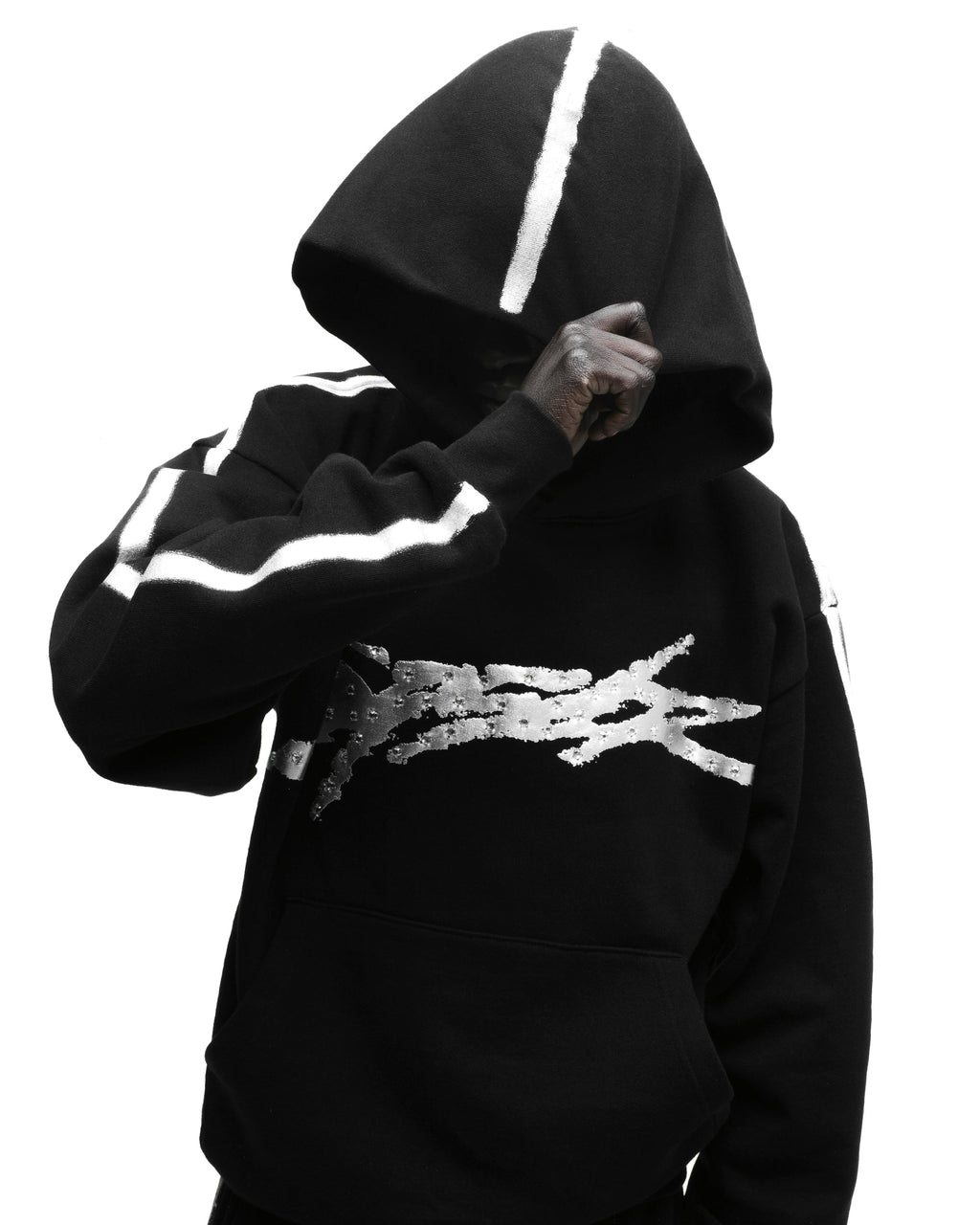 Sp5der Screaming Eagle Hoodie - Black
