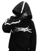 Sp5der Screaming Eagle Hoodie - Black