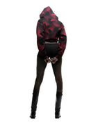 Sp5der Plaid Splatt Hoodie - Black