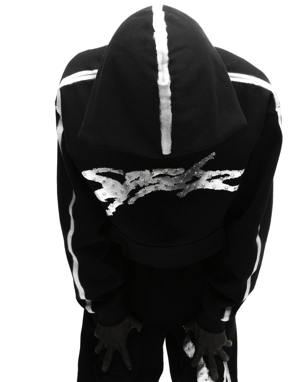 Sp5der Screaming Eagle Hoodie - Black