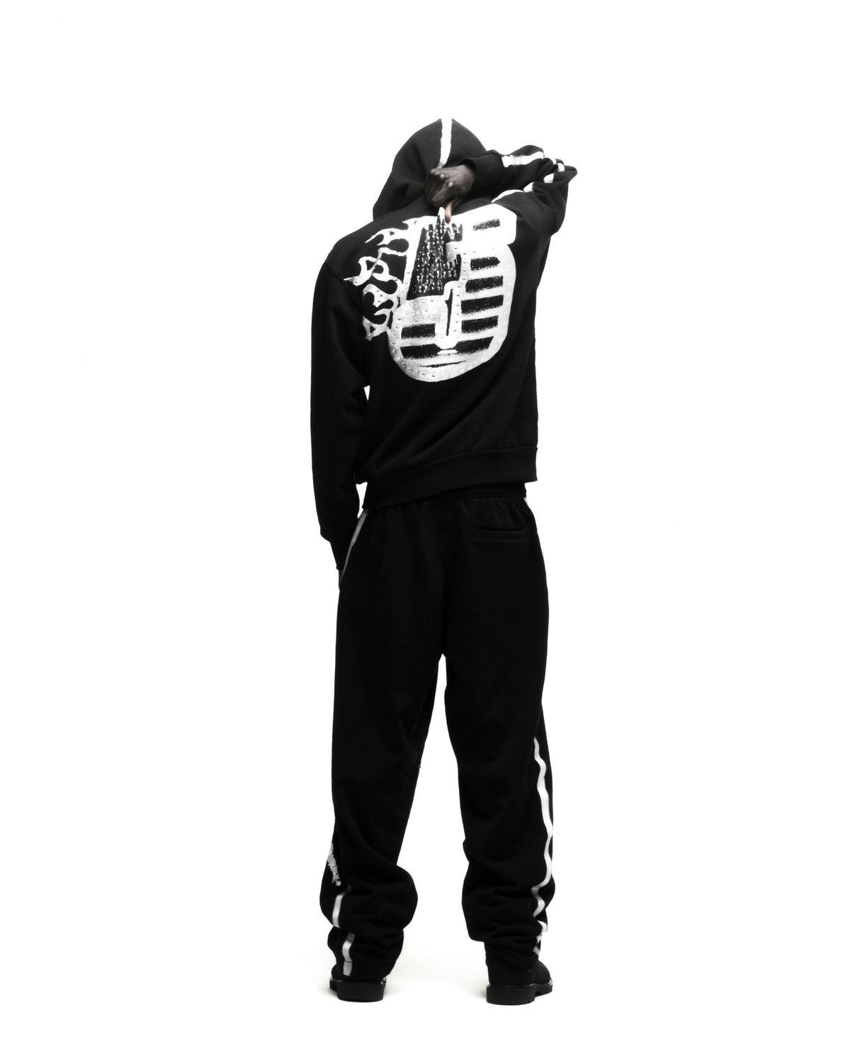 Sp5der Screaming Eagle Hoodie - Black