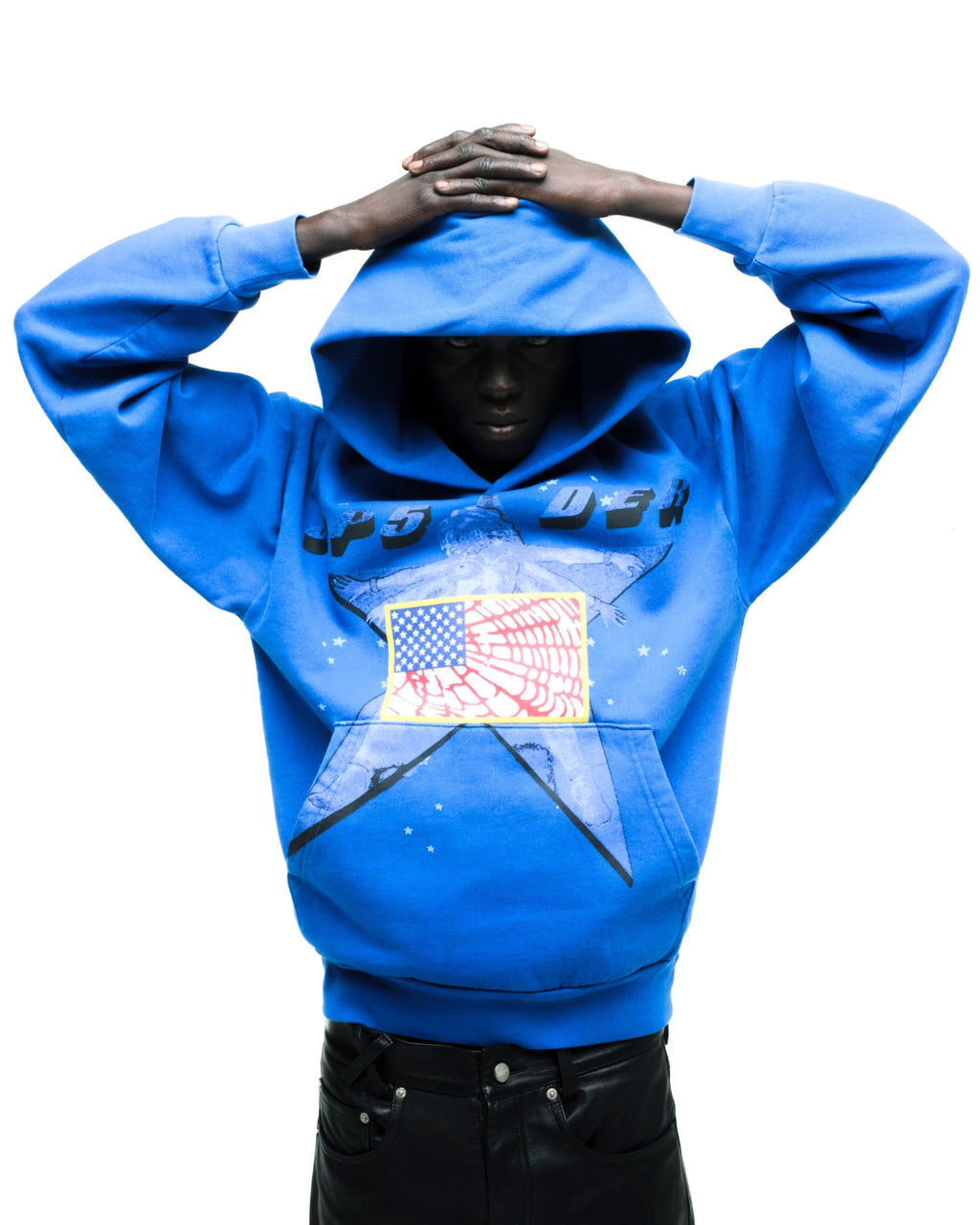 Sp5der Star Girl Hoodie - Blue