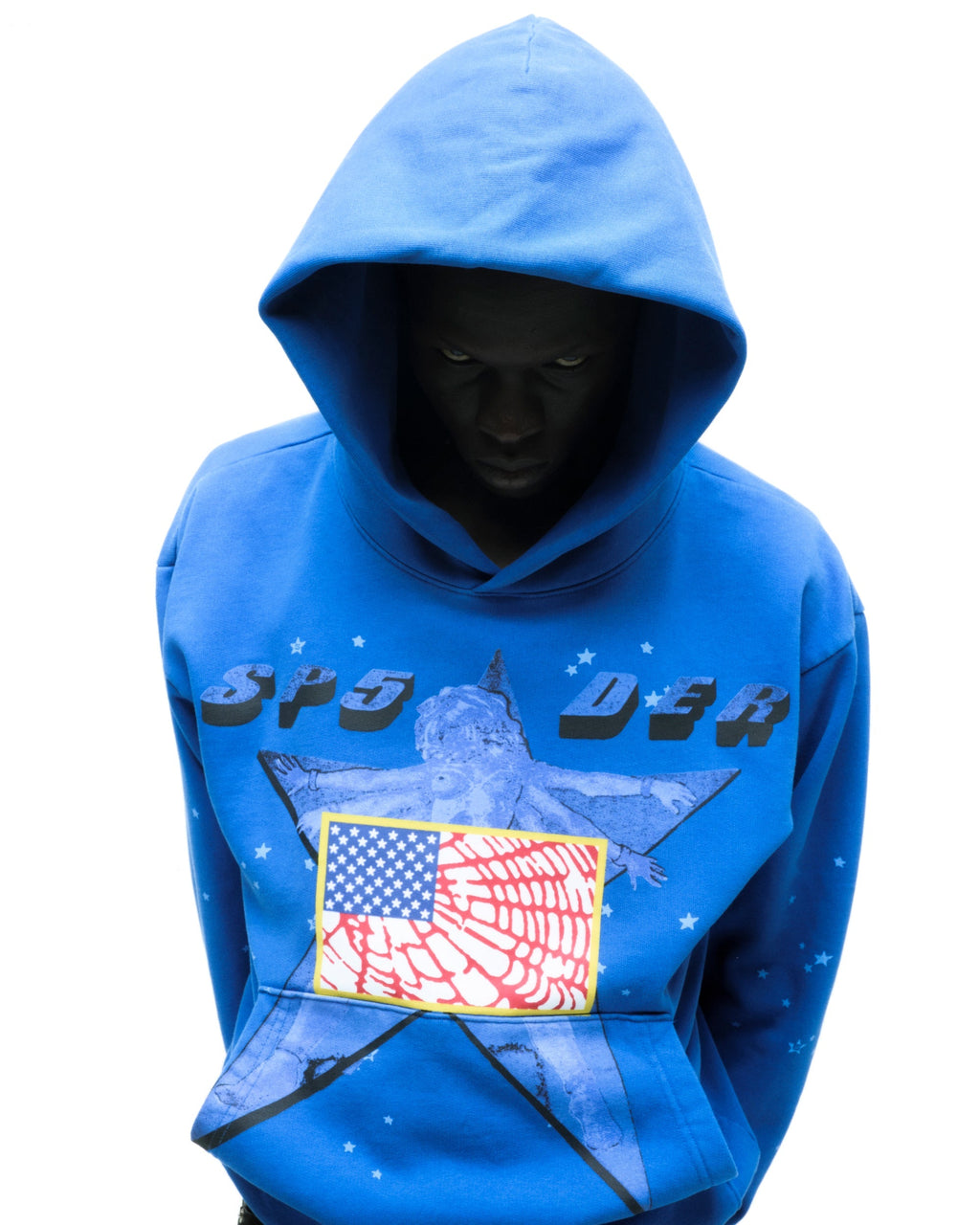 Sp5der Star Girl Hoodie - Blue