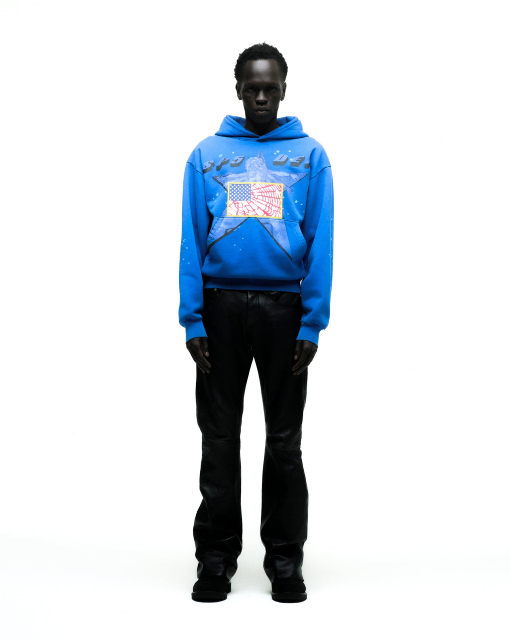 Sp5der Star Girl Hoodie - Blue