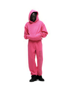 Sp5der Rhinestone Silk Hoodie - Pink