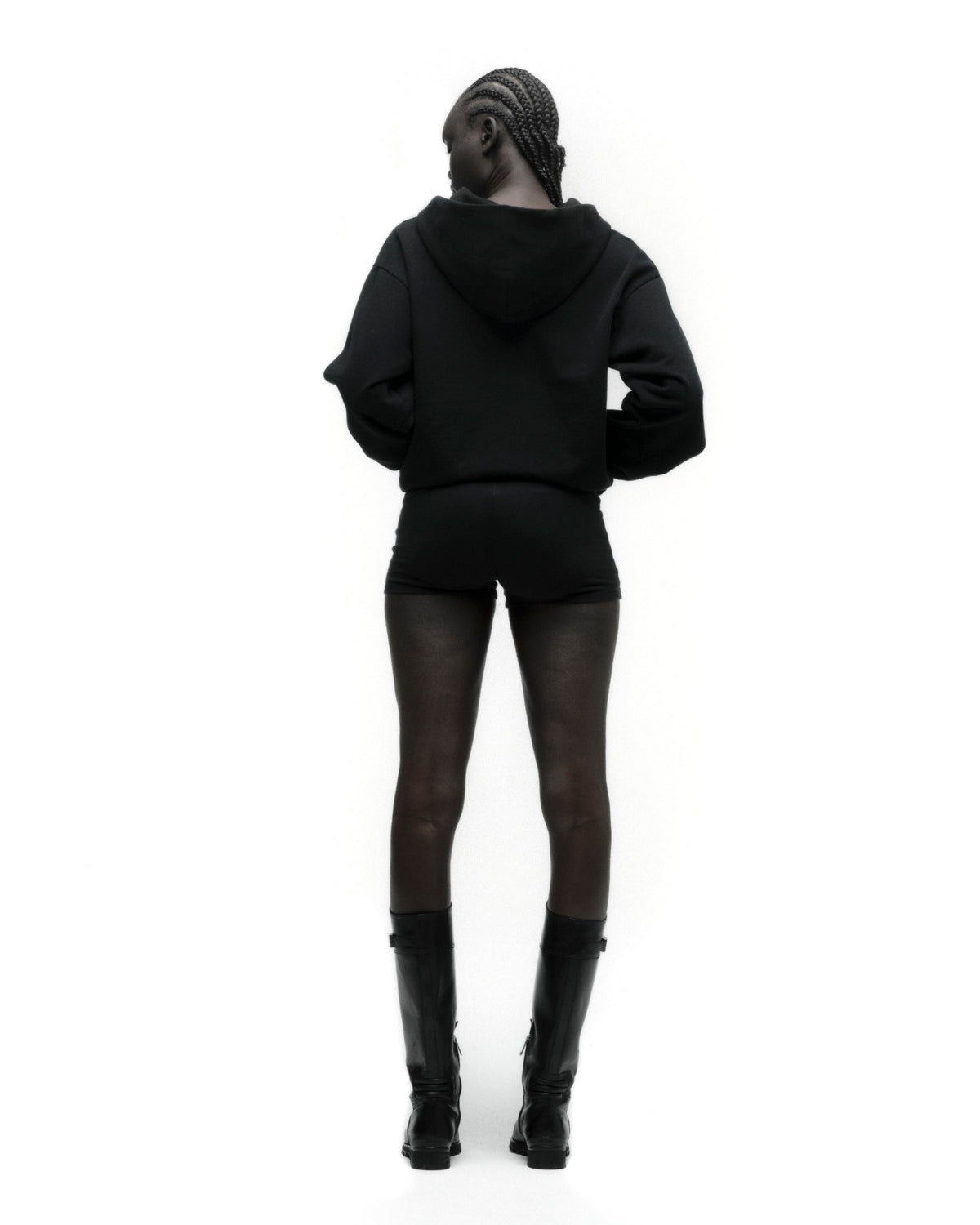 Sp5der Sp555 Zip Hoodie - Black