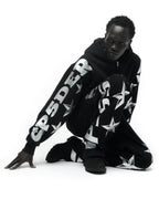 Sp5der Mx555 Zip Hoodie - Black