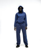 Sp5der Punk V3 Studded Hoodie - Blue
