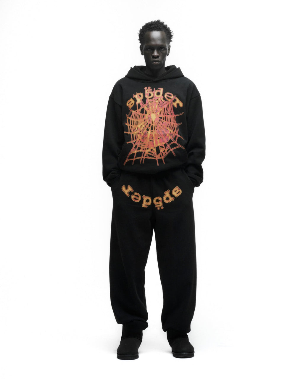 Sp5der Og Web V2 Hoodie - Black