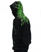 Sp5der Heavy Web Hoodie - Black